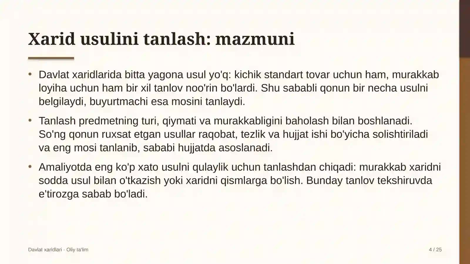 Sport maktablarida xarid usulini tanlash 4