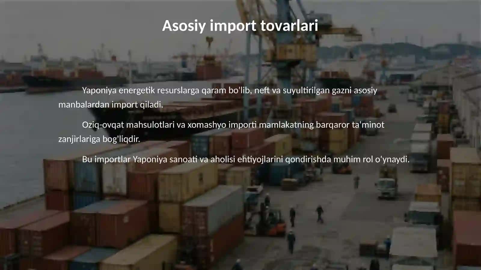 Yaponiya import va eksporti 4