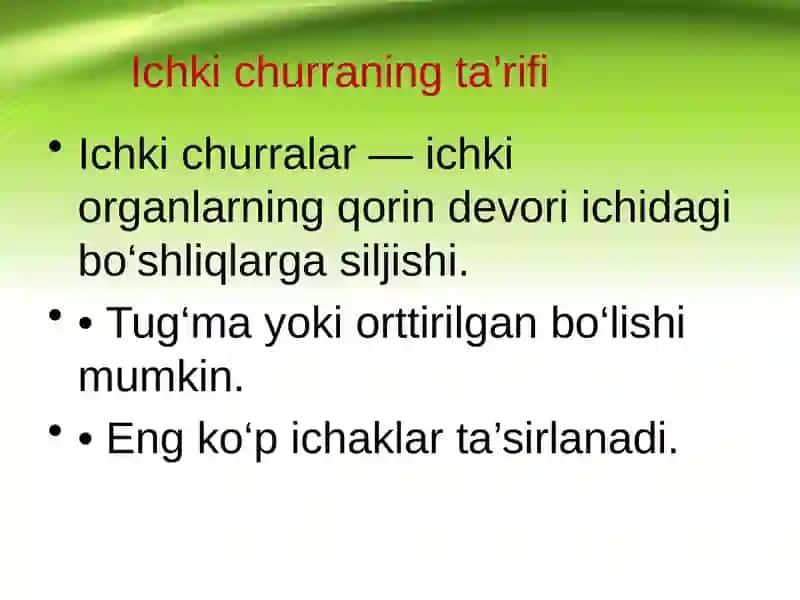 Ichki churralar 4