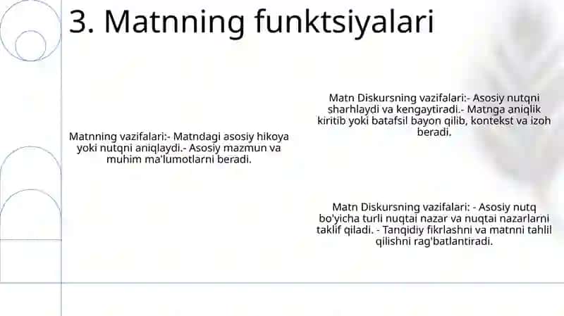Matn. Diskurs 4