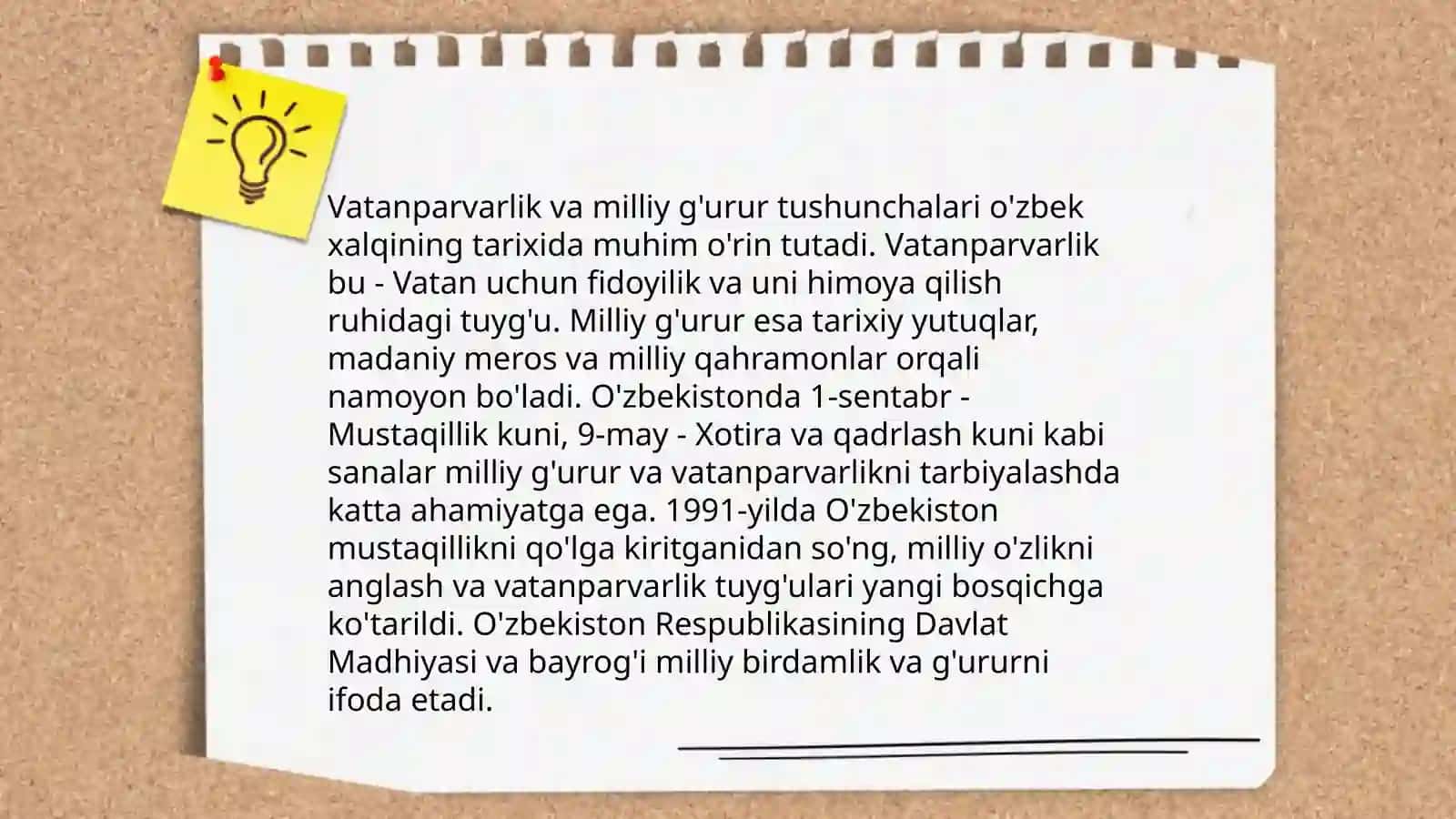 Vatanparvarlik milliy g'ururini tarbiyalash 4