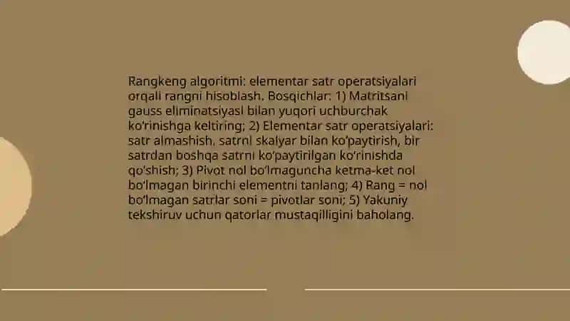 Determinantlar nazariyasi elementlari 4