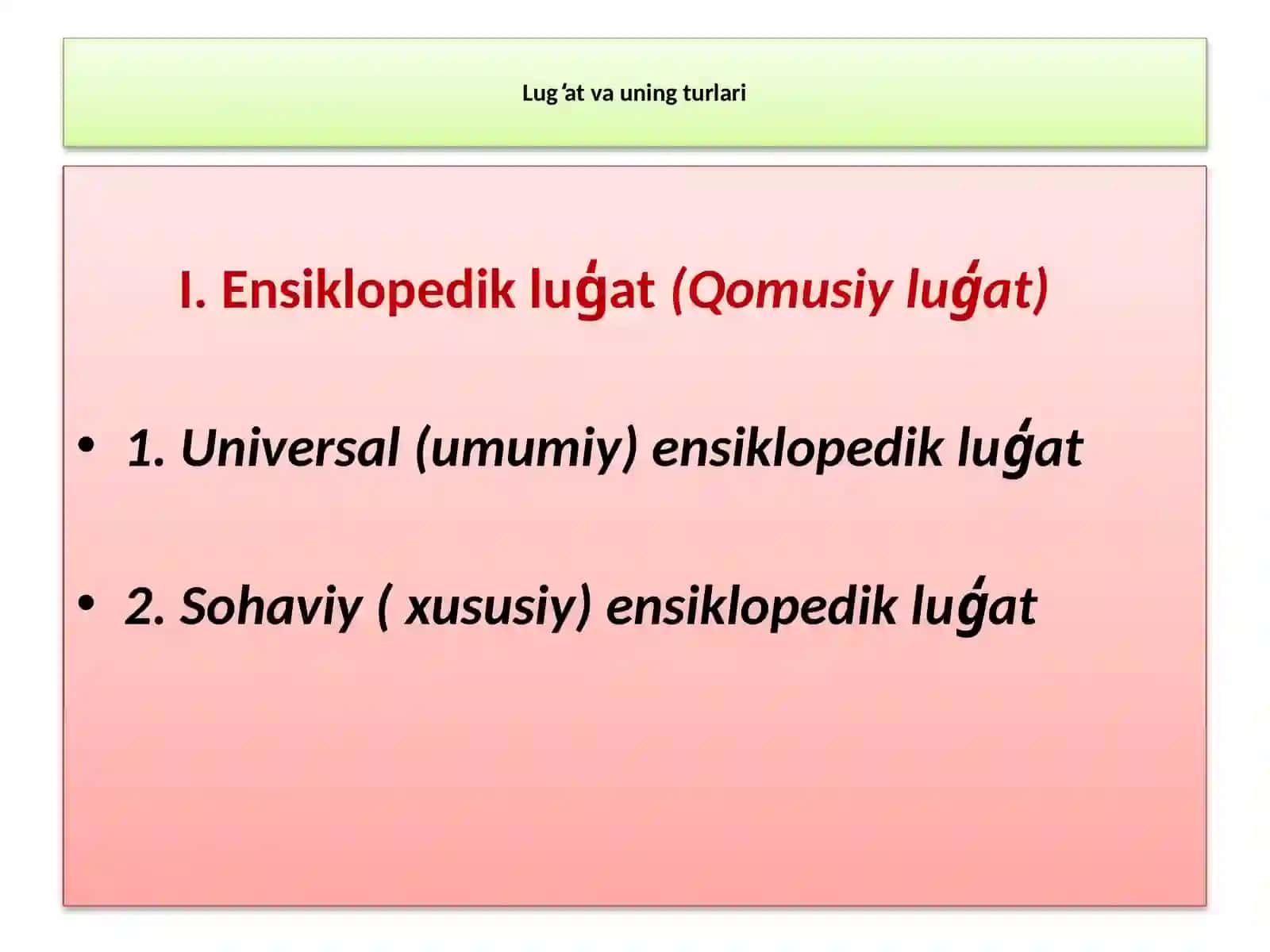FAN:O ̒ ZBEK TERMINOLOGIYASI 4
