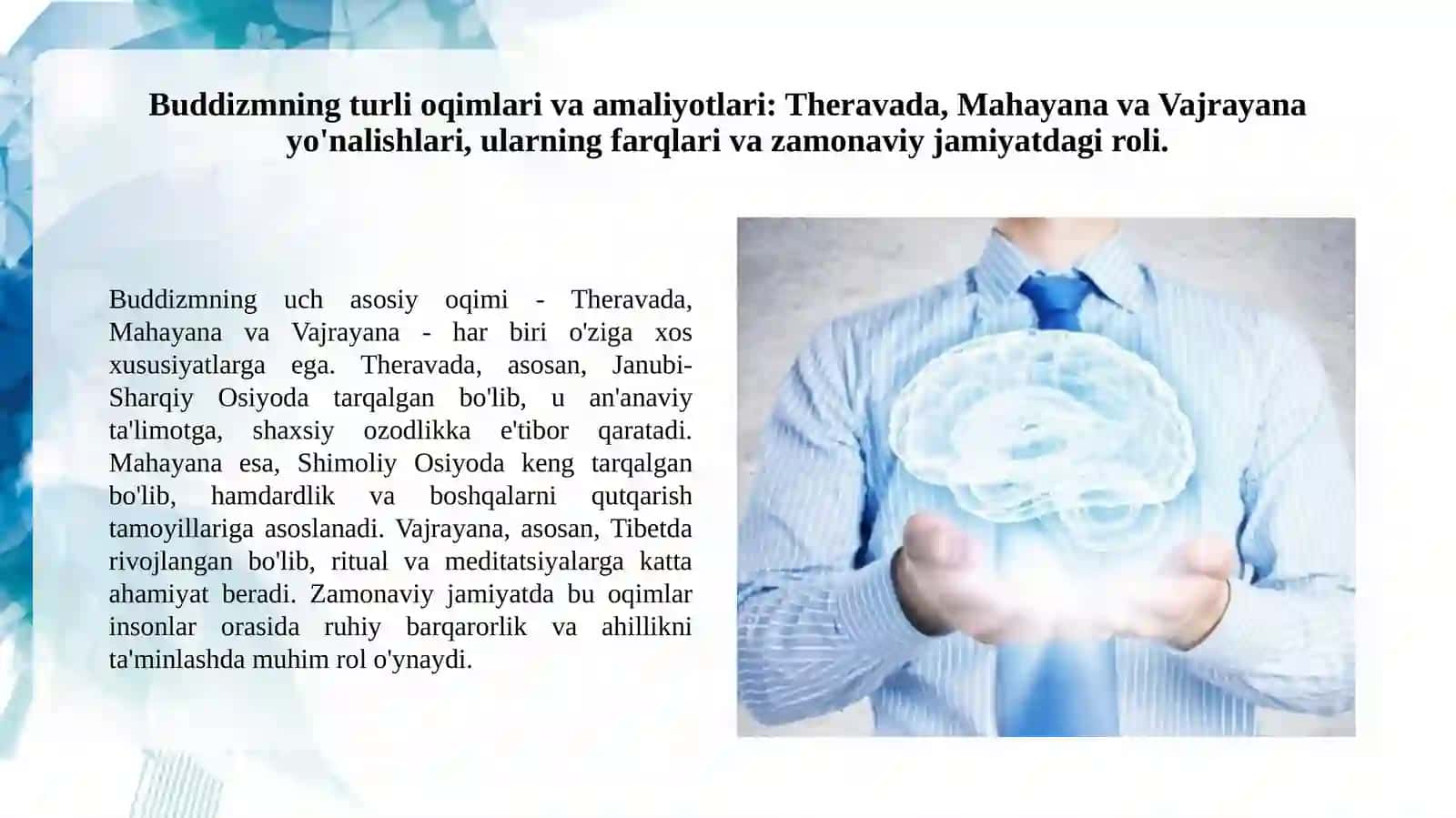 Buddizm dini, tarixi va asosiy g'oyalari. 4