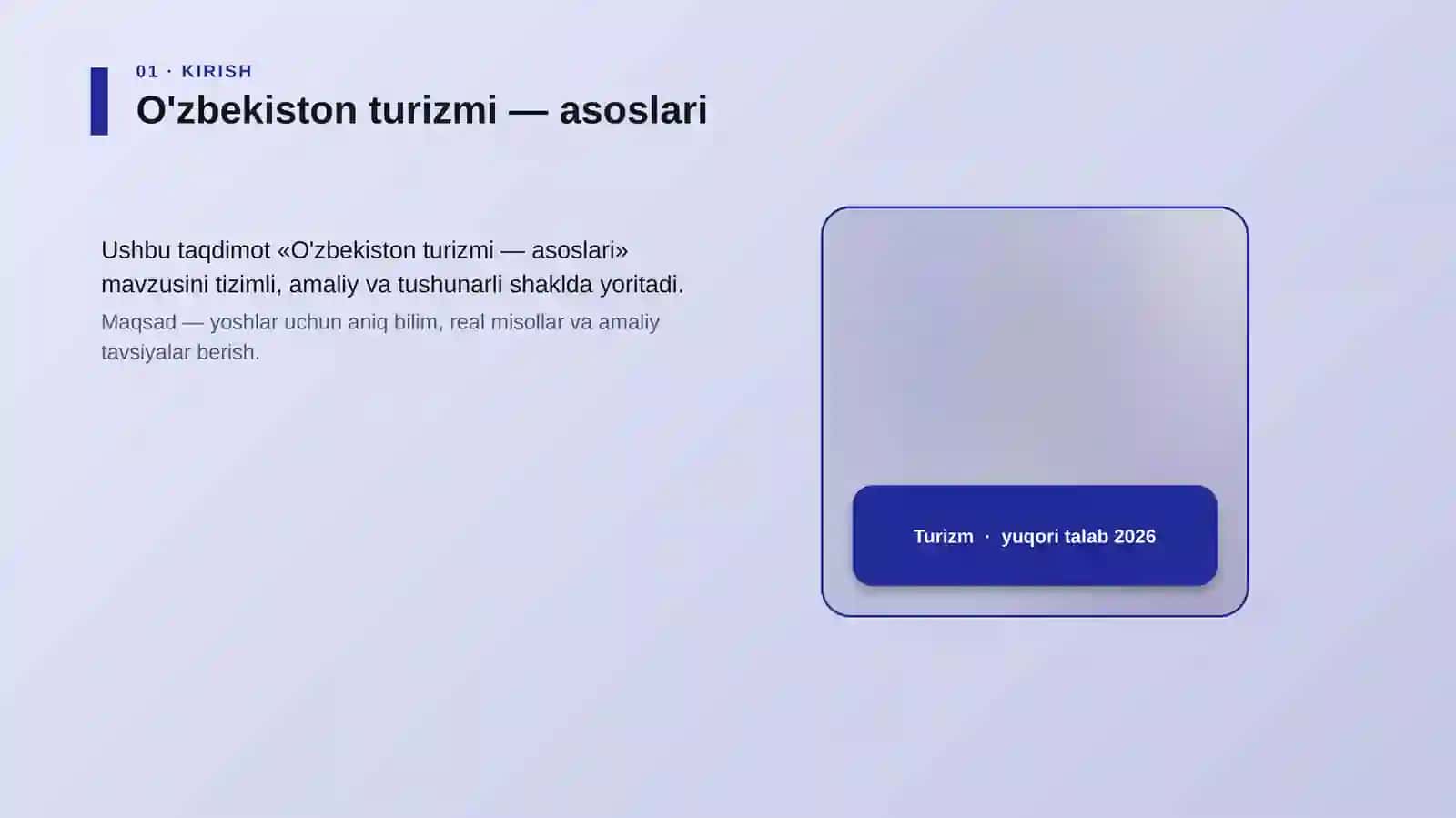 O'zbekiston turizmi — asoslari 4