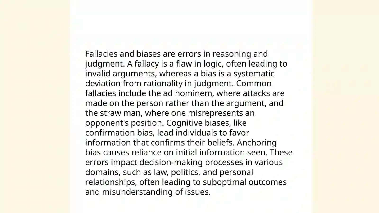 Critical thinking and Analysis 4