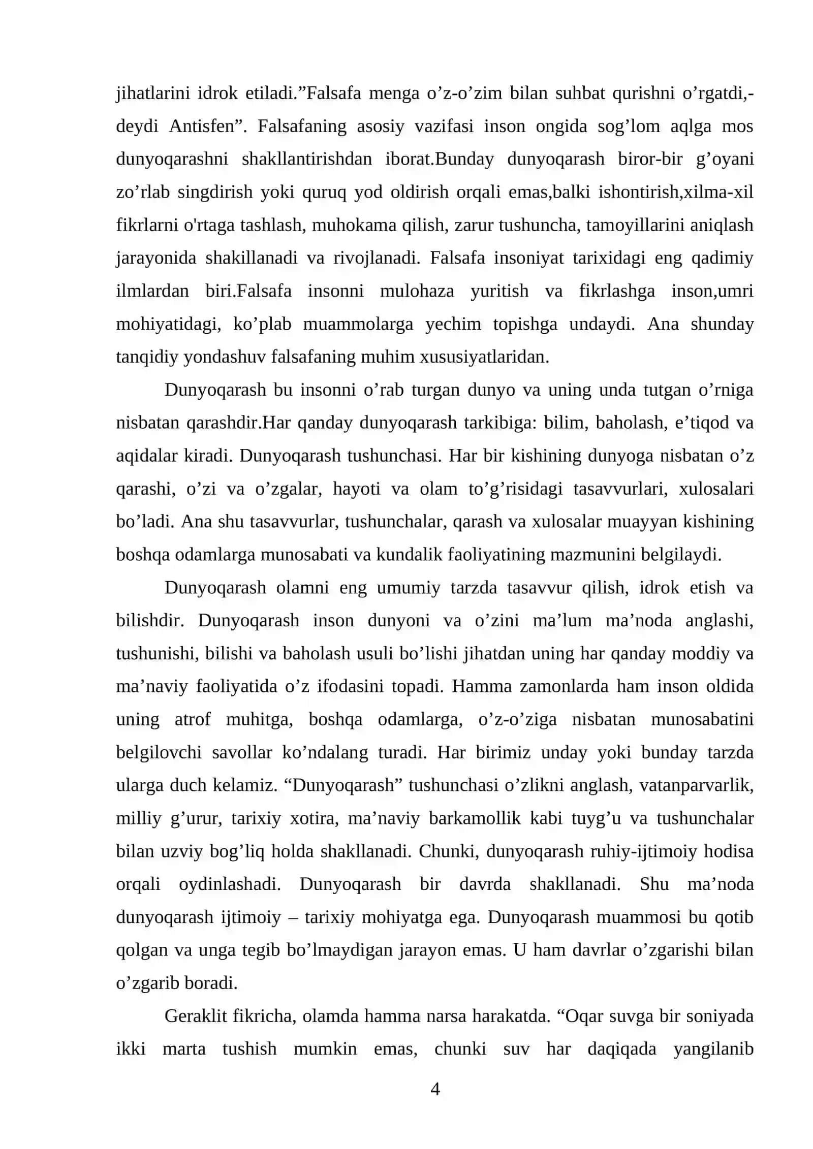 Falsafa — ilmiy dunyoqarash shakli 4