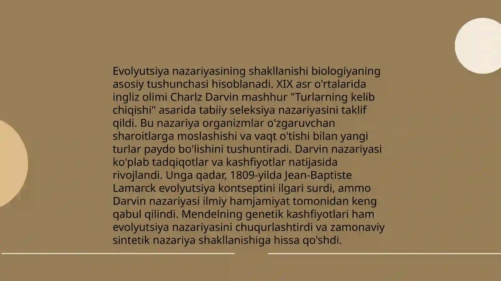 Odam biologiyaning rivojlanish tarixi 4
