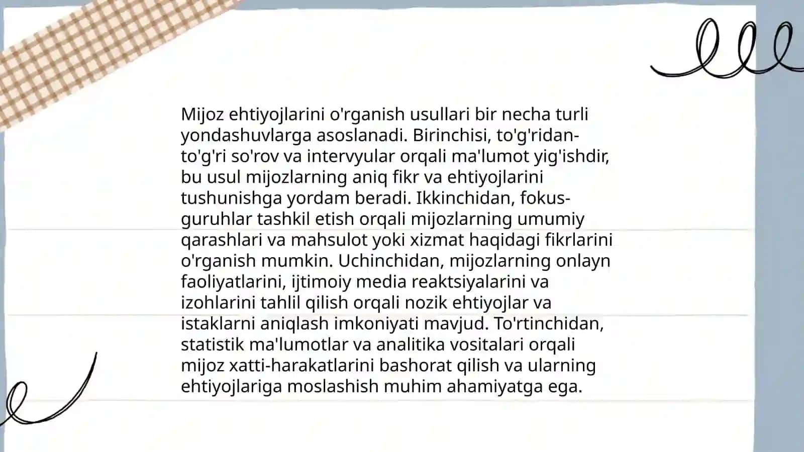 Bozor segmentatsiyasi va nuqtalarini aniqlash 4
