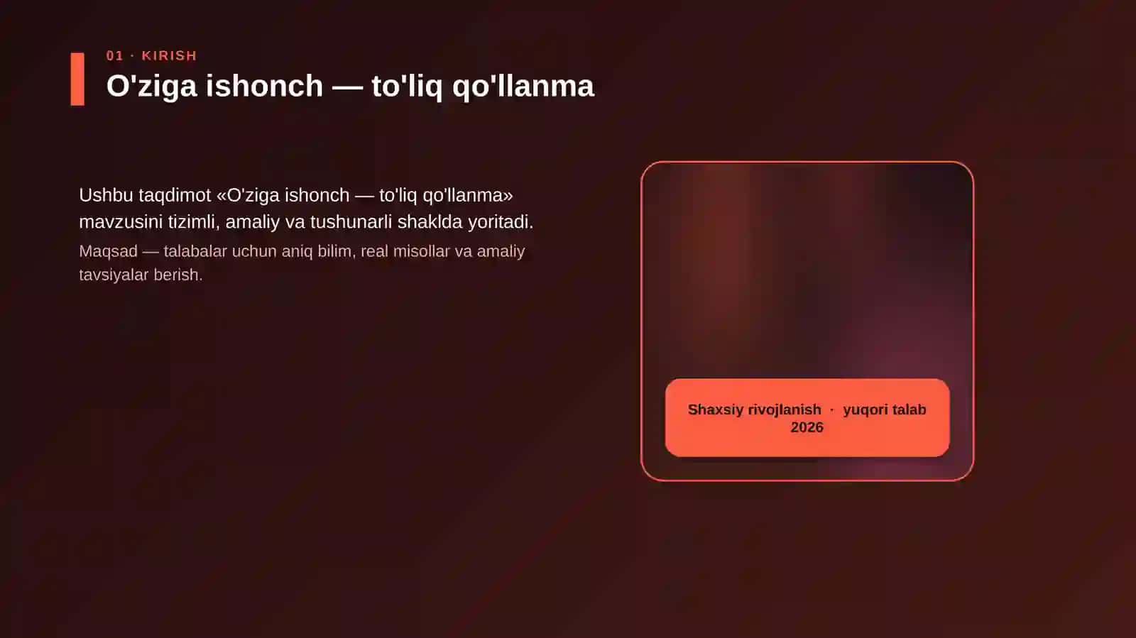 O'ziga ishonch — to'liq qo'llanma 4