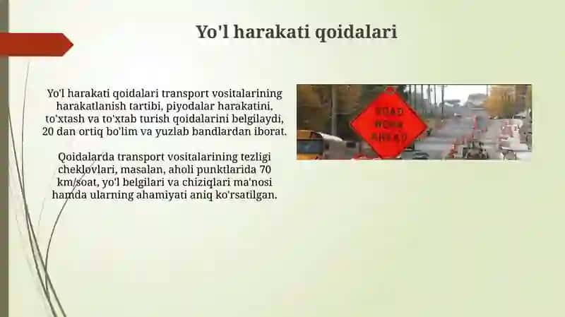 Yoʻl hakatini tashkil etish 4