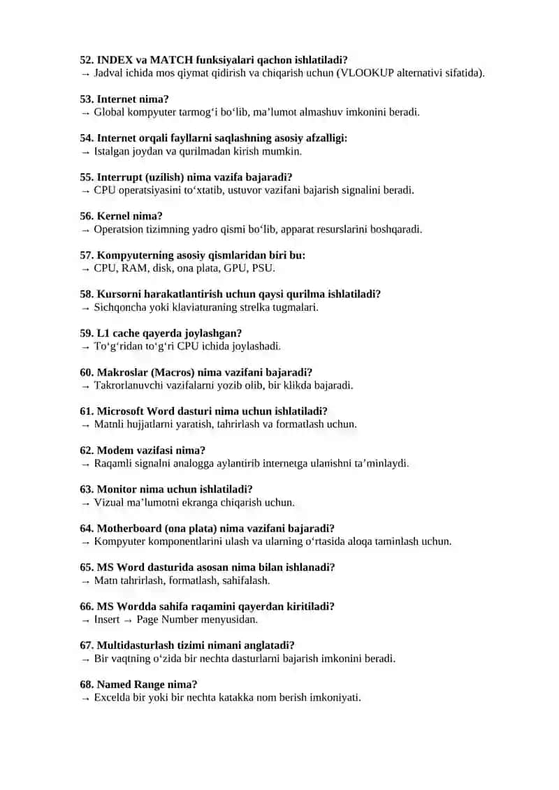 AKT test savollari 4