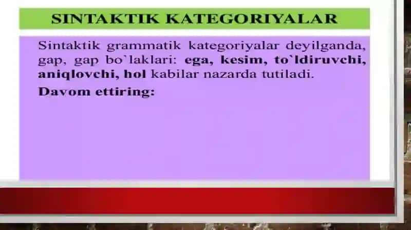 O'zbek tilida grammatik shakllar 4