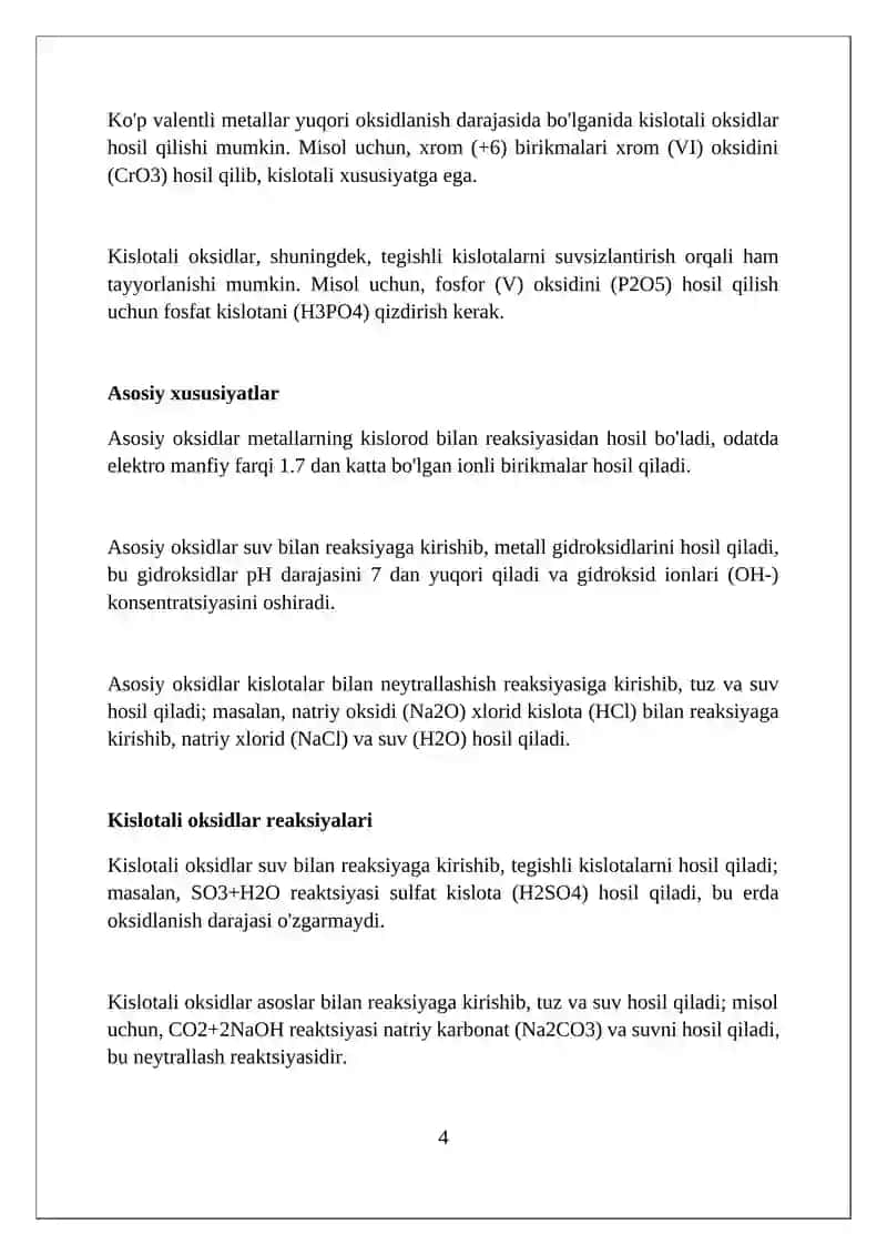 Asos oksidlari 4