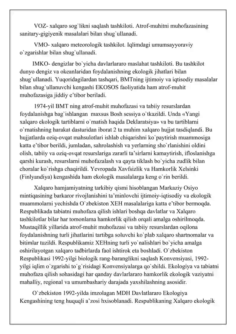 Xalqaro ekologik tashkilotlar 4