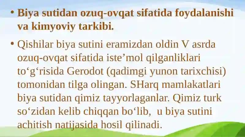 Biyalarning sutmahsuldorligi 4