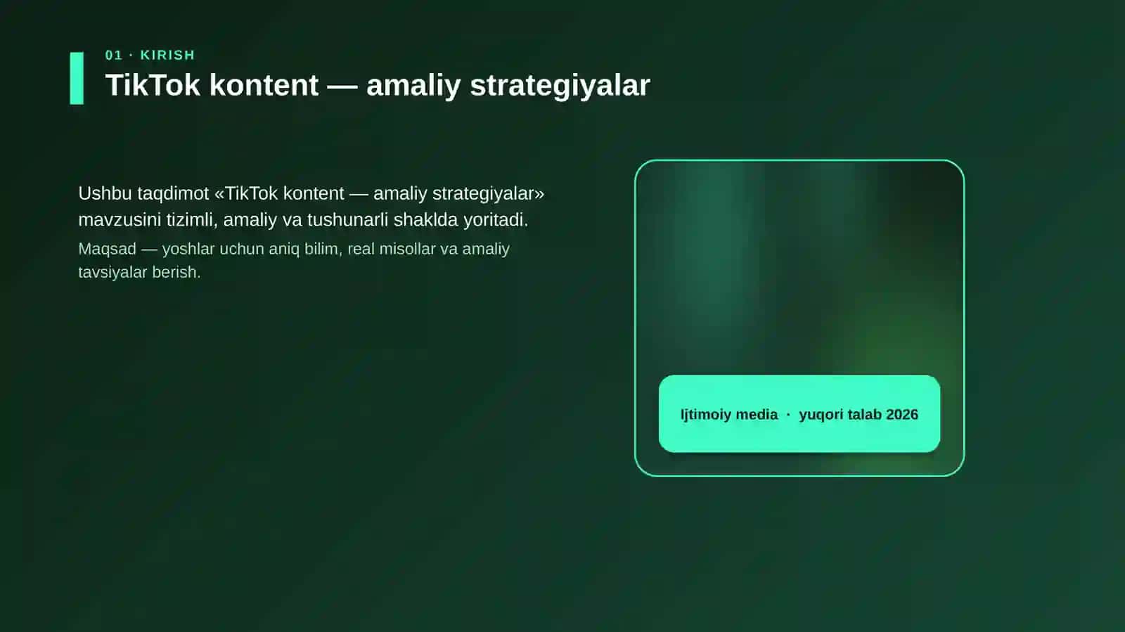 TikTok kontent — amaliy strategiyalar 4
