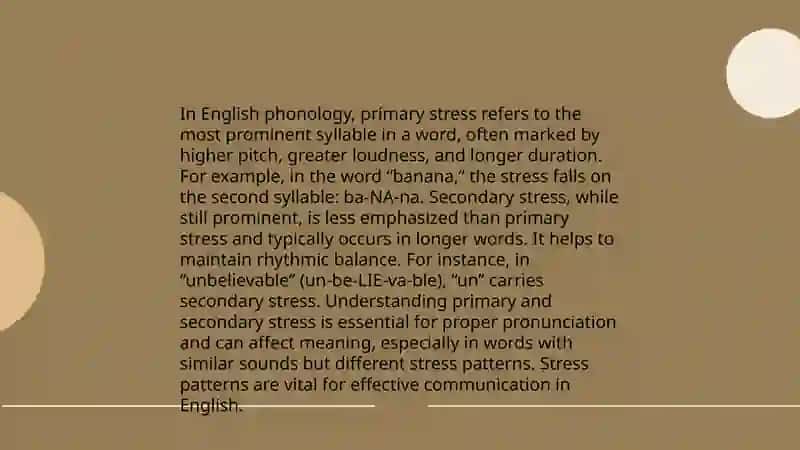 Complex word stress 4