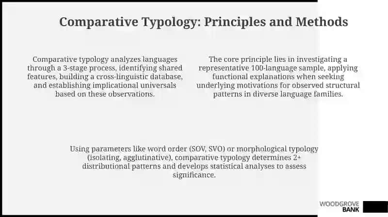 Comparative Typology as a Branch of linguistic typology 4