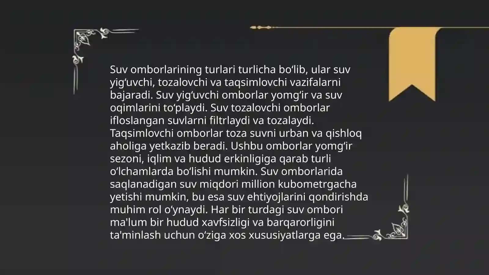 O‘zbekiston suv omborlari 4