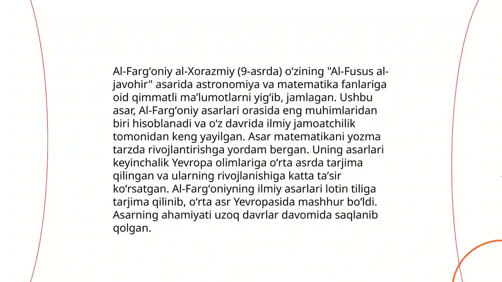 Ahmad Al-Fargʻoniy va astronomiya ilmi 4