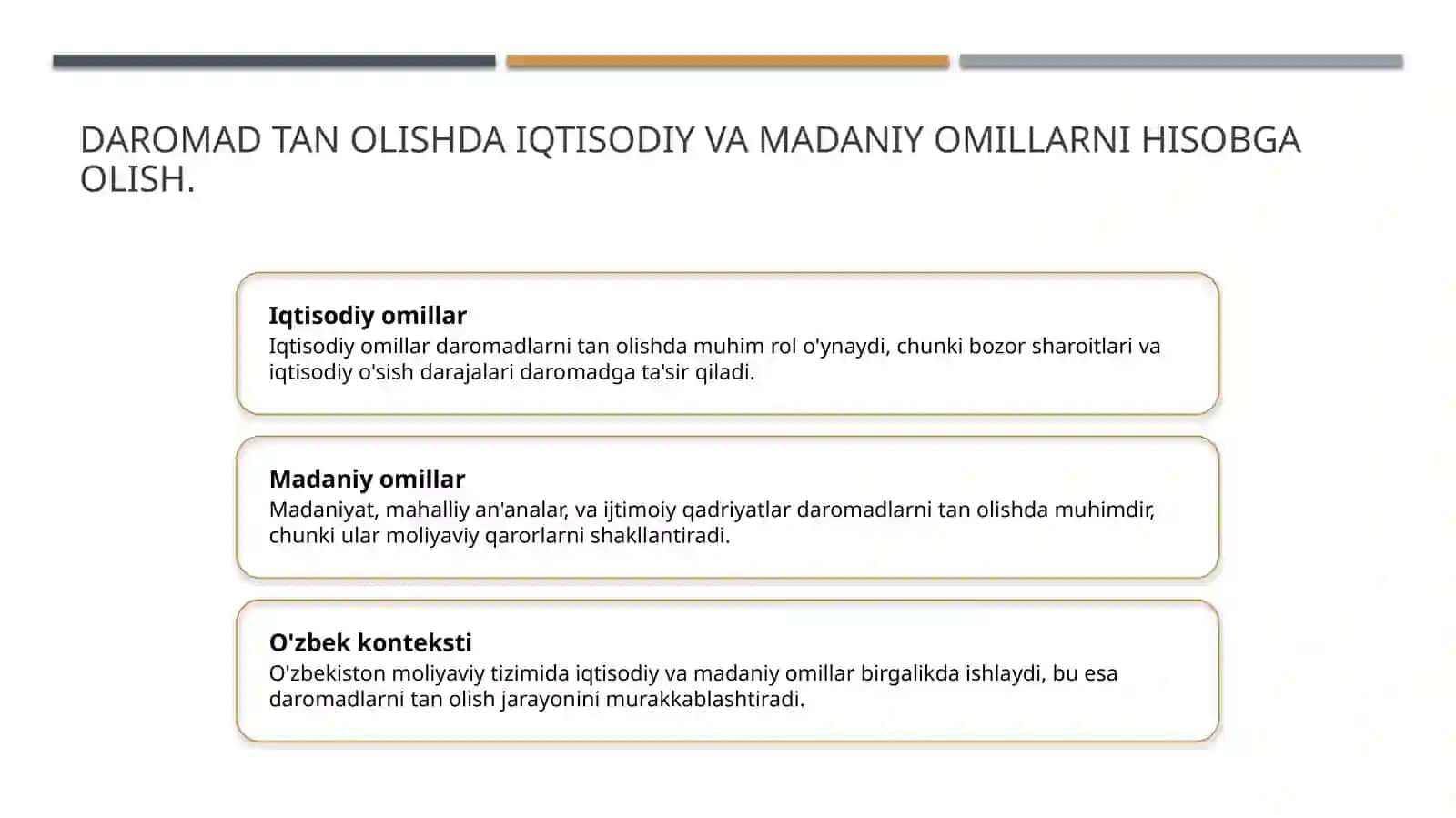 Daromadlarni tan olish va baholash 4