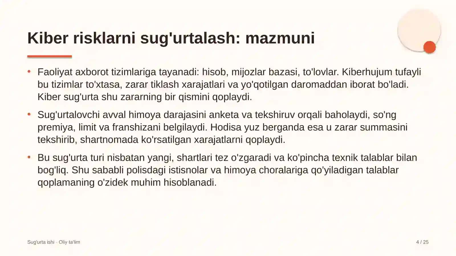 Gulchilikda kiber risklarni sug'urtalash 4