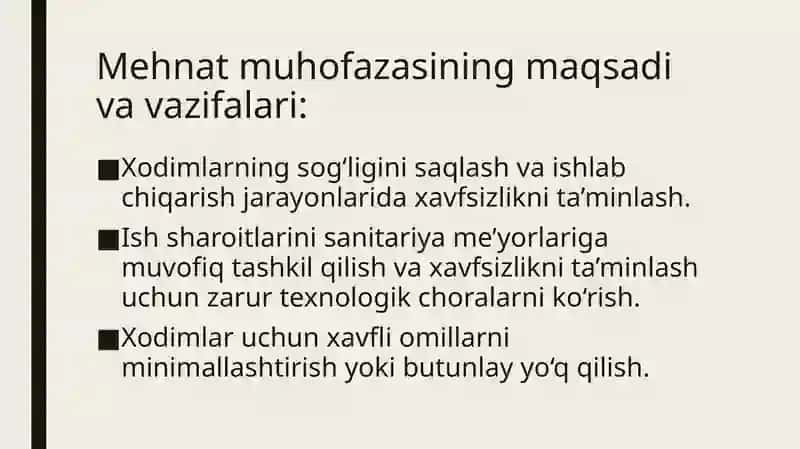 Tibbiy muassasalarda mehnat muhofazasi va texnika xavfsizligi 4