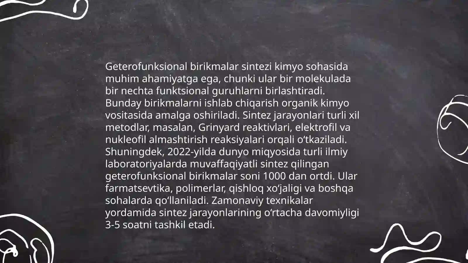 Geterofunksional birikmalar kimyosi 4