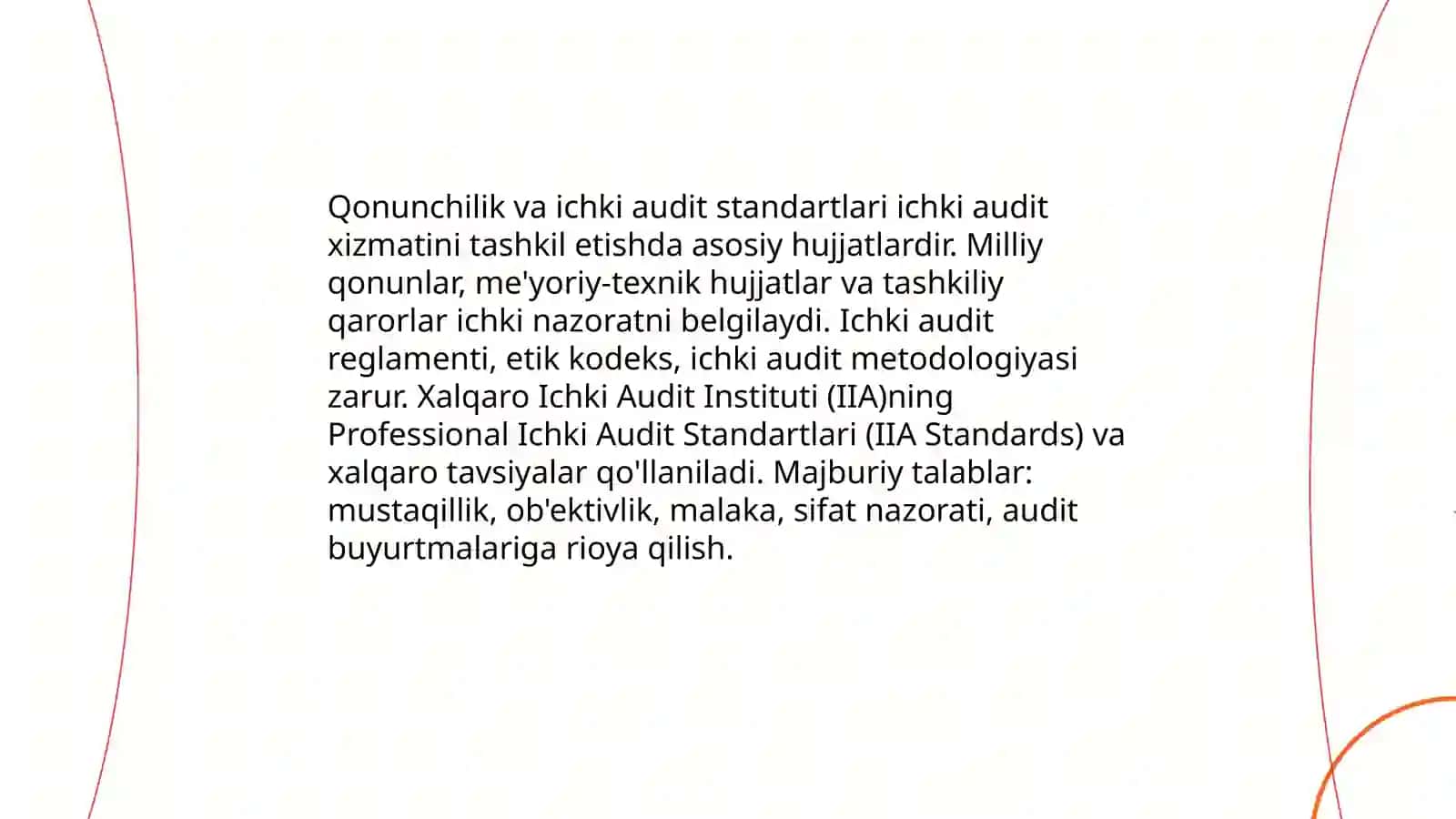 Ichki audit xizmatini tashkil etish 4