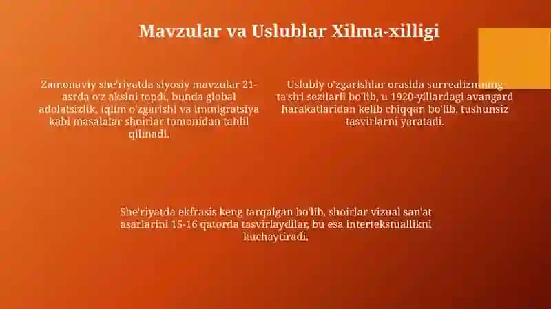 Hozirgi she'riyat janrlari 4