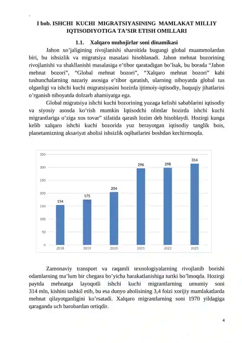 Ishchi kuchi migratsiyasining iqtisodiy va ijtimoiy jihatlari 4