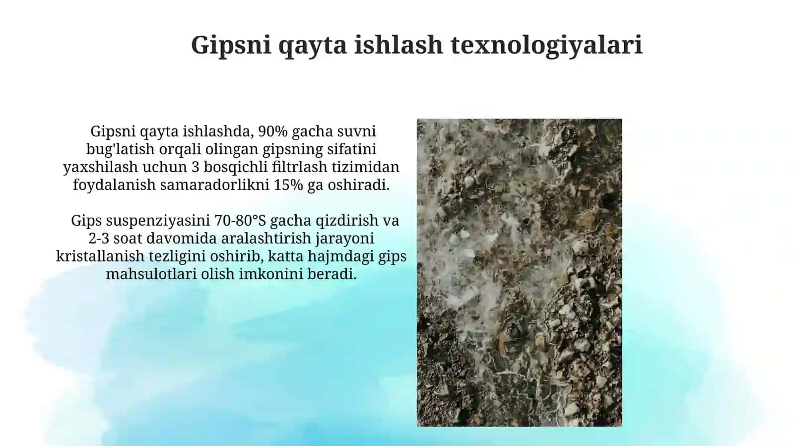 Gips ishlab chiqarish 4