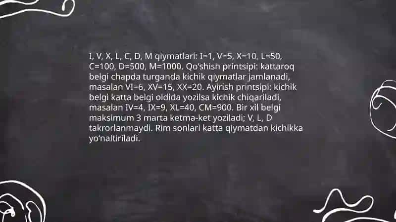 Rim sonlari 4