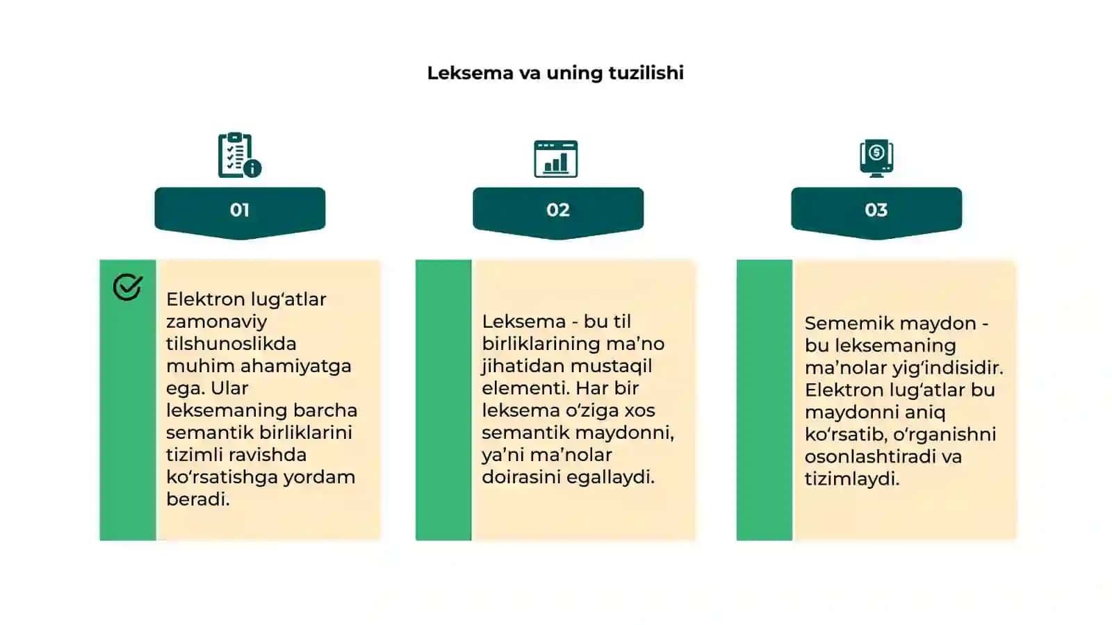Elektron lugʻatlarda leksemaning sememik maydoni 4