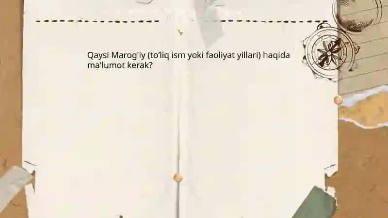 Marog'iy hayoti va ijodi 4