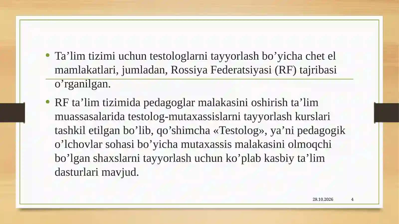 TESTOLOGIYA HAQIDA TUSHUNCHA 4