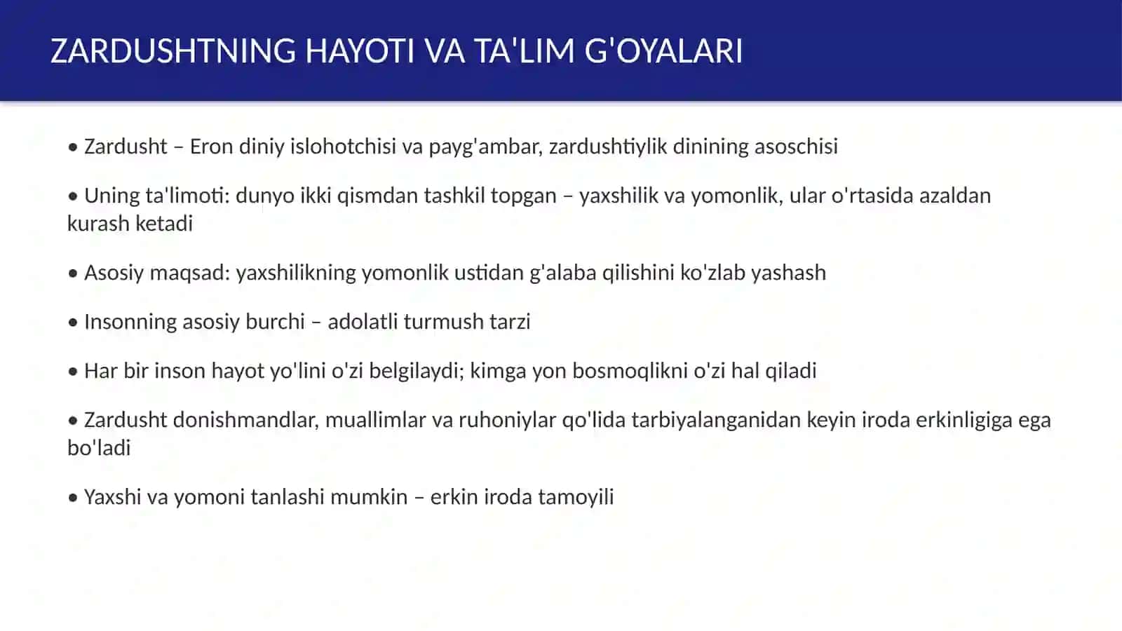 "Avesto"dagi pedagogik qarashlar 4