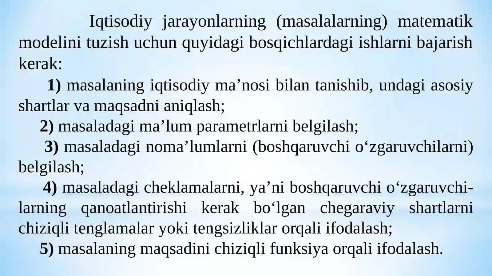 Chiziqli programmalashtirish 4