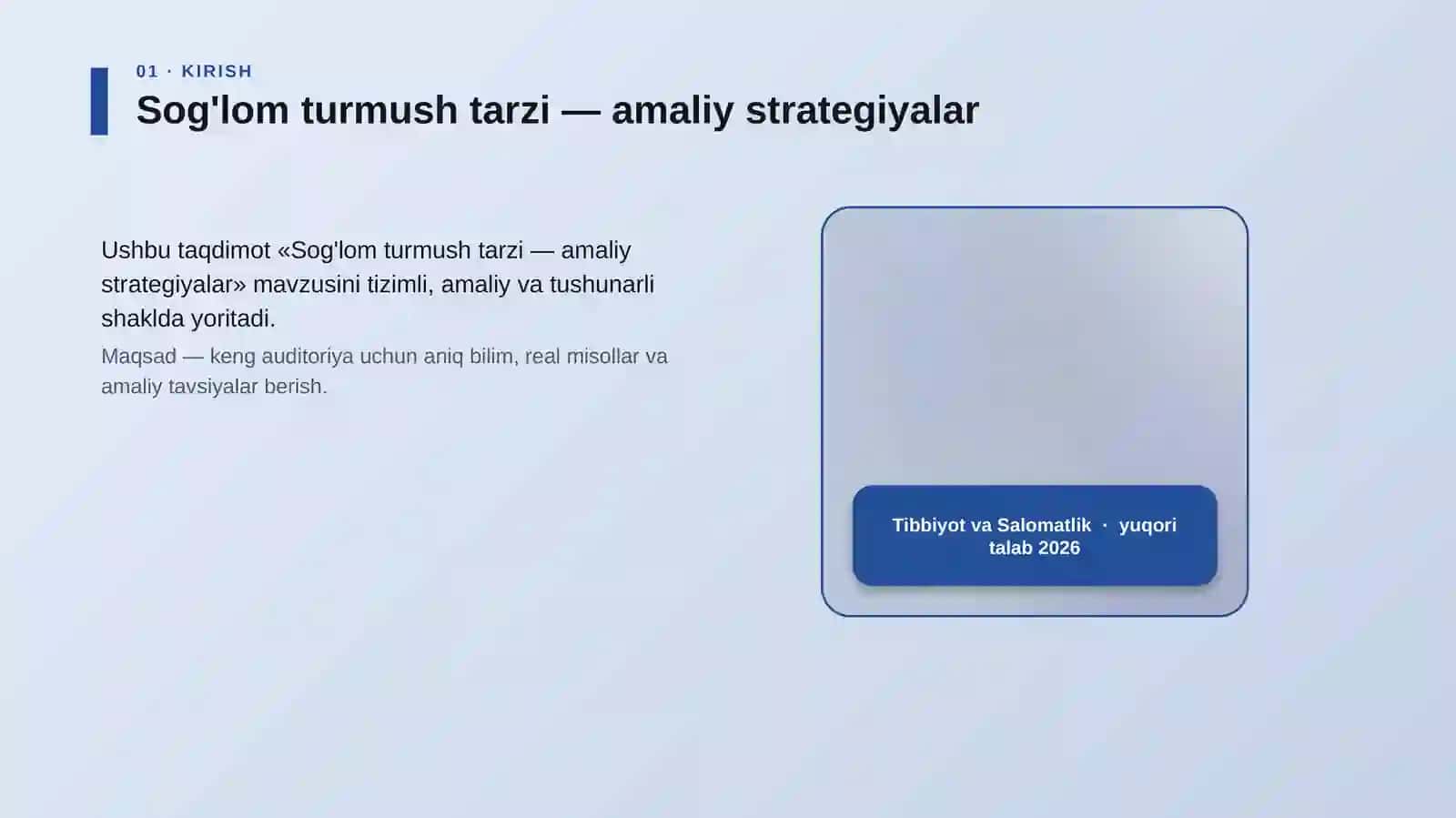 Sog'lom turmush tarzi — amaliy strategiyalar 4