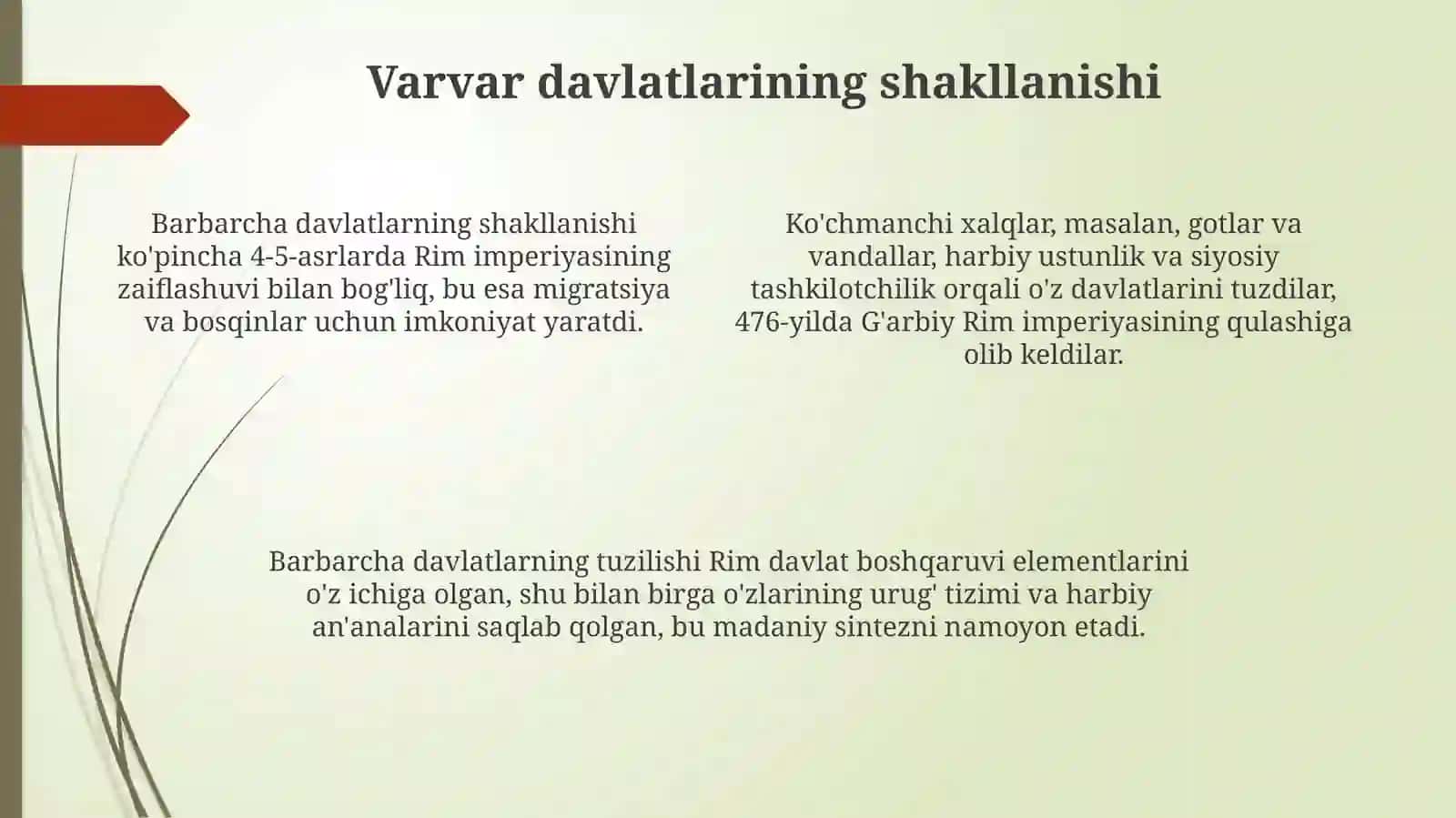 Vizantiya va Varvar davlatlari 4