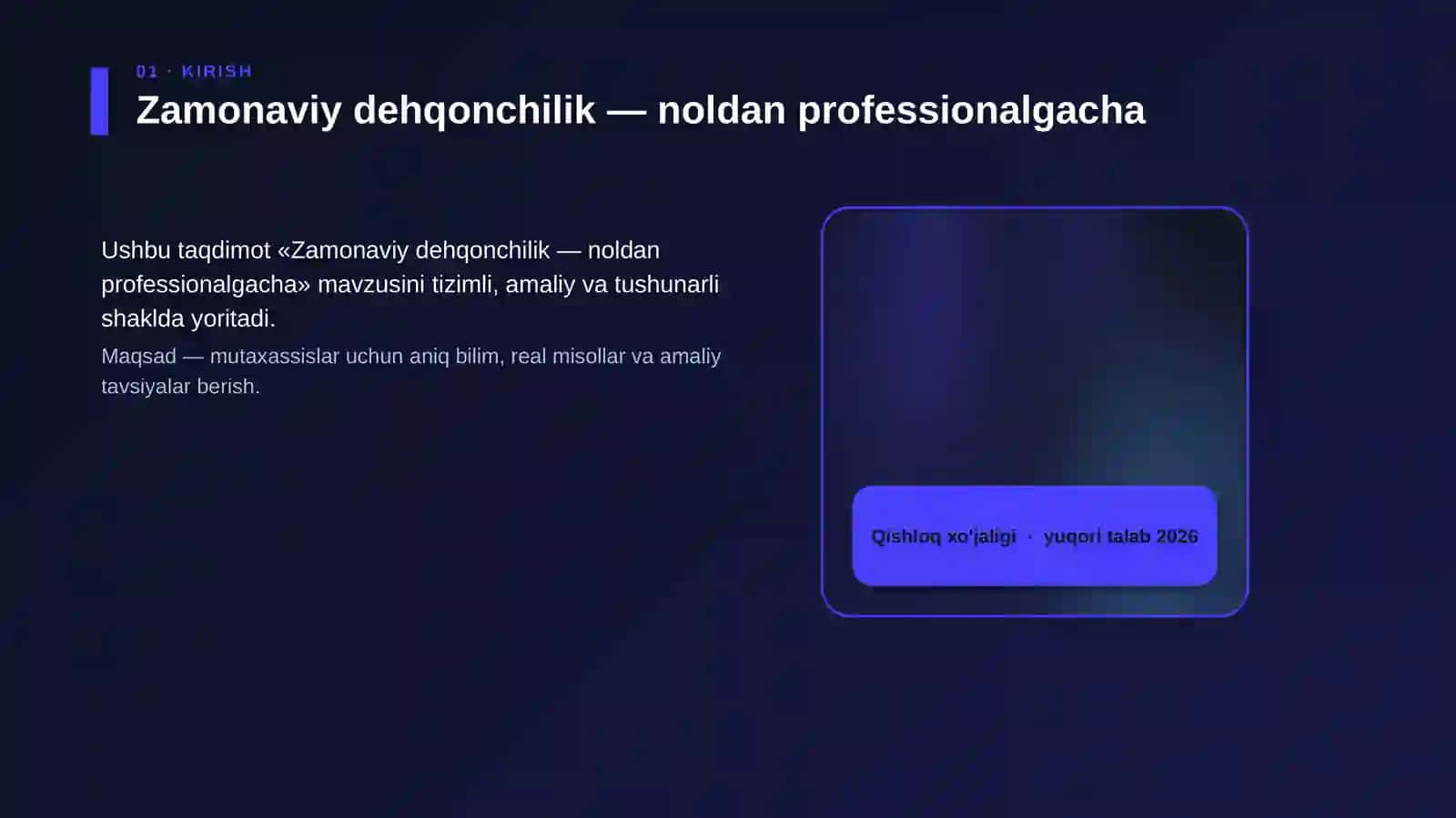 Zamonaviy dehqonchilik — noldan professionalgacha 4