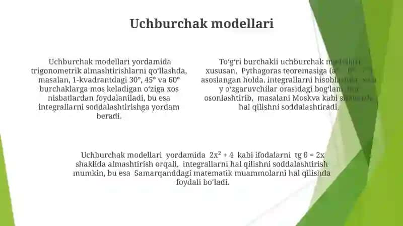 Trigonametrik almashtirishlar 4
