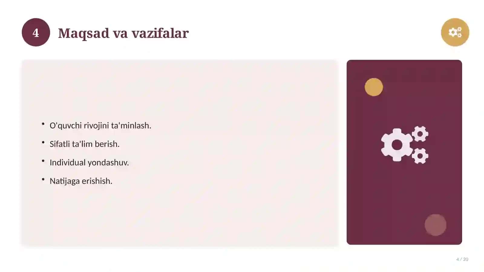 Umumiy pedagogika: nazariy asoslari, integratsion yondashuvda (Magistrlik dissertatsiyasi mavzusi) 4