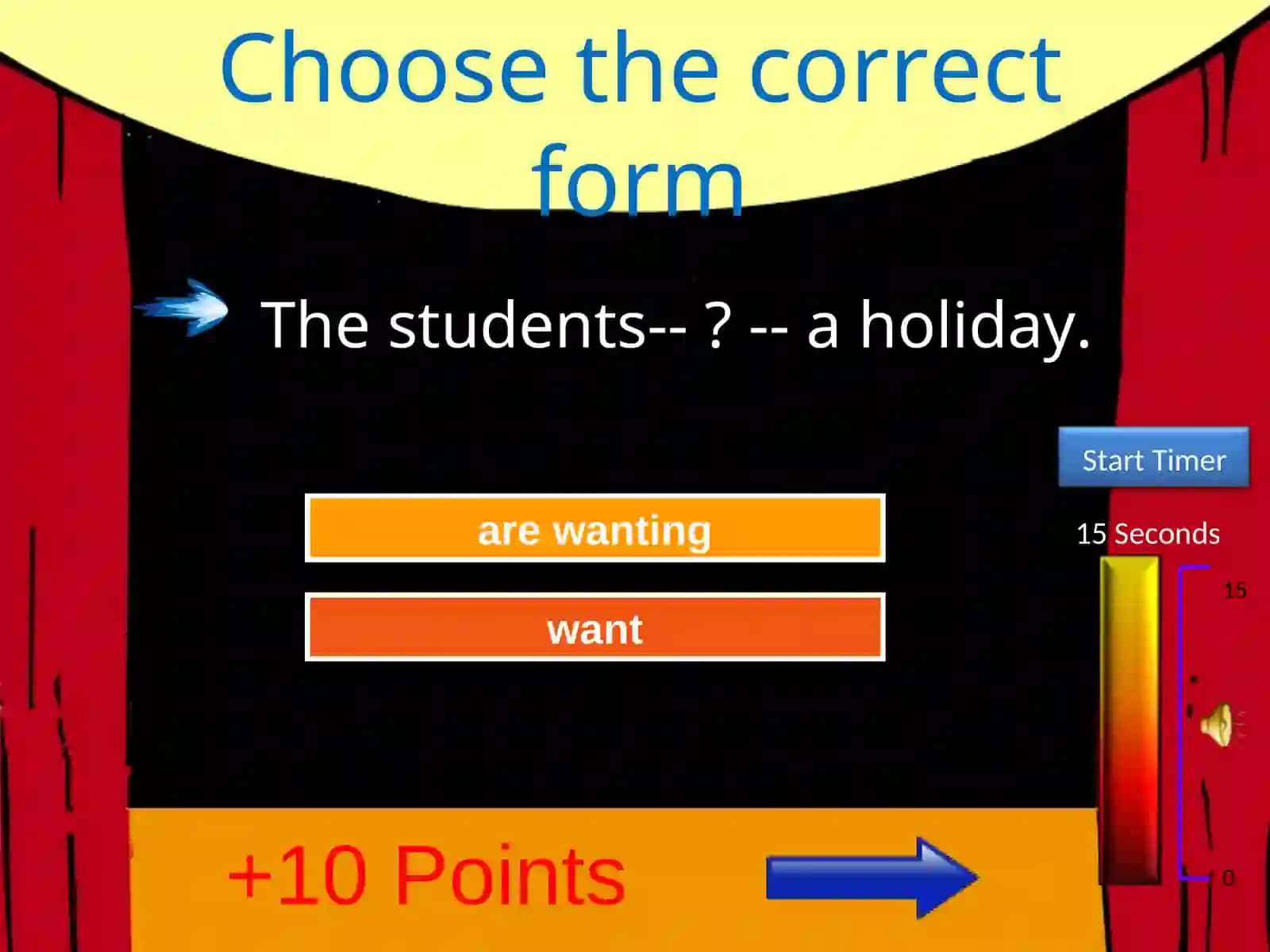 Choose the correct form 4