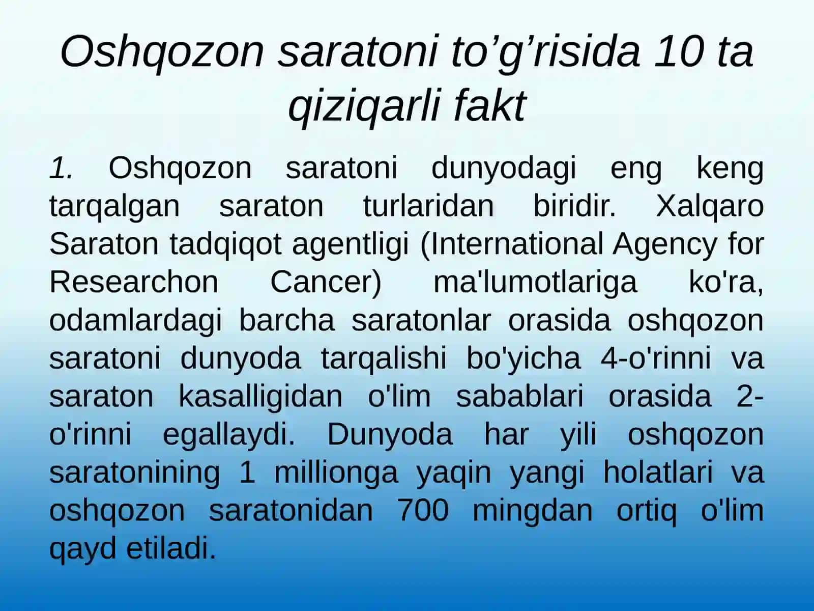 Oshqozon saraton 4
