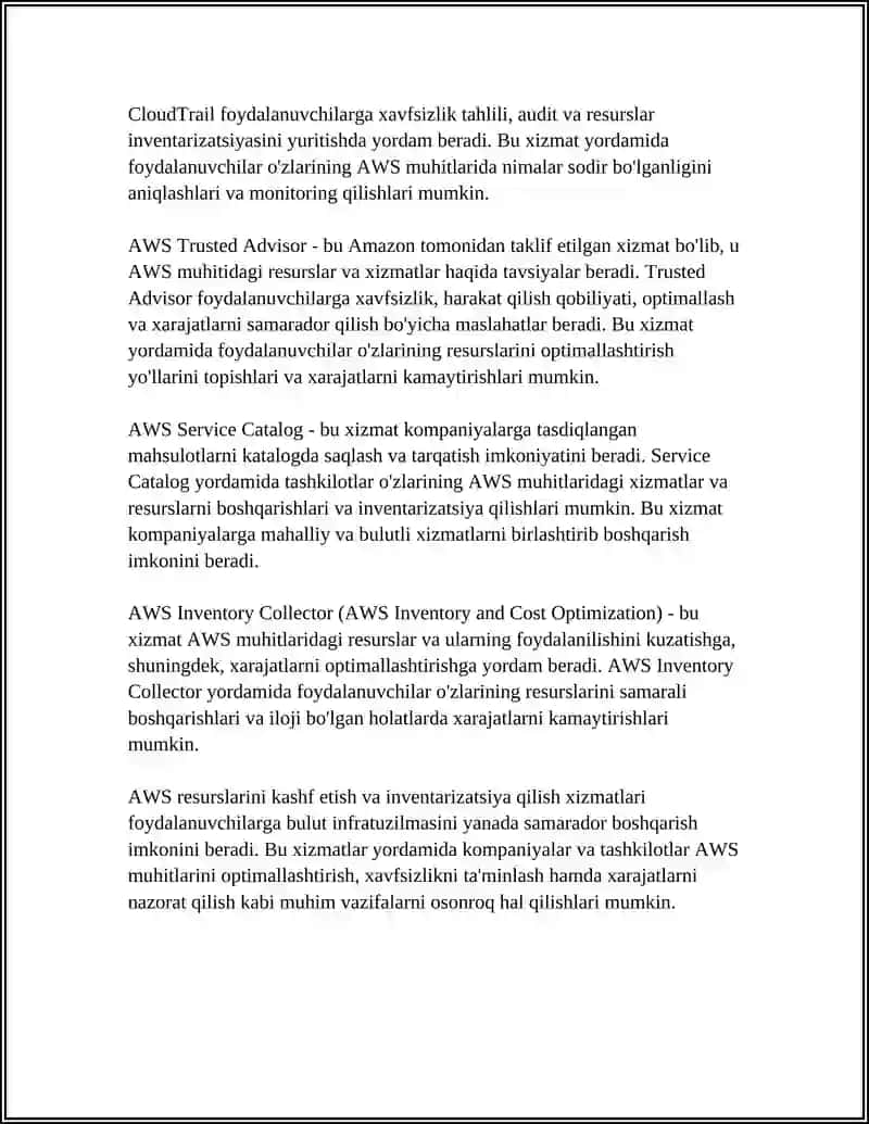 AMAZON WEB SERVICES (AWS) 4