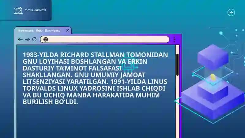 OCHIQ MANBA DASTURLARINING TARIXI 4