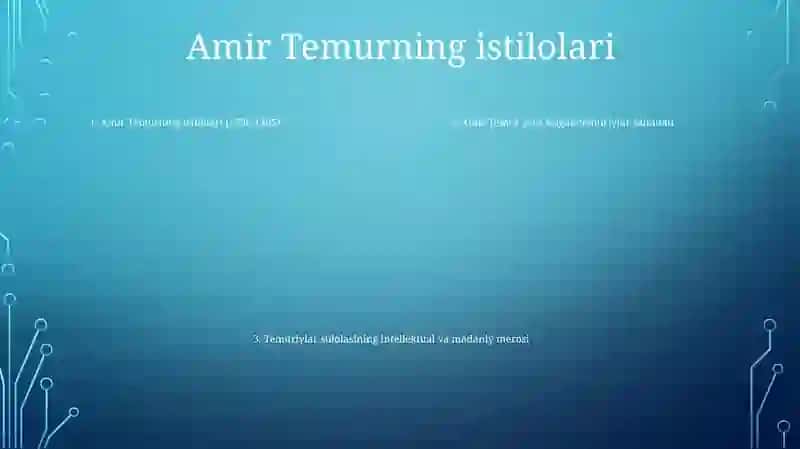 Amir Temur Va Temuriylar 4