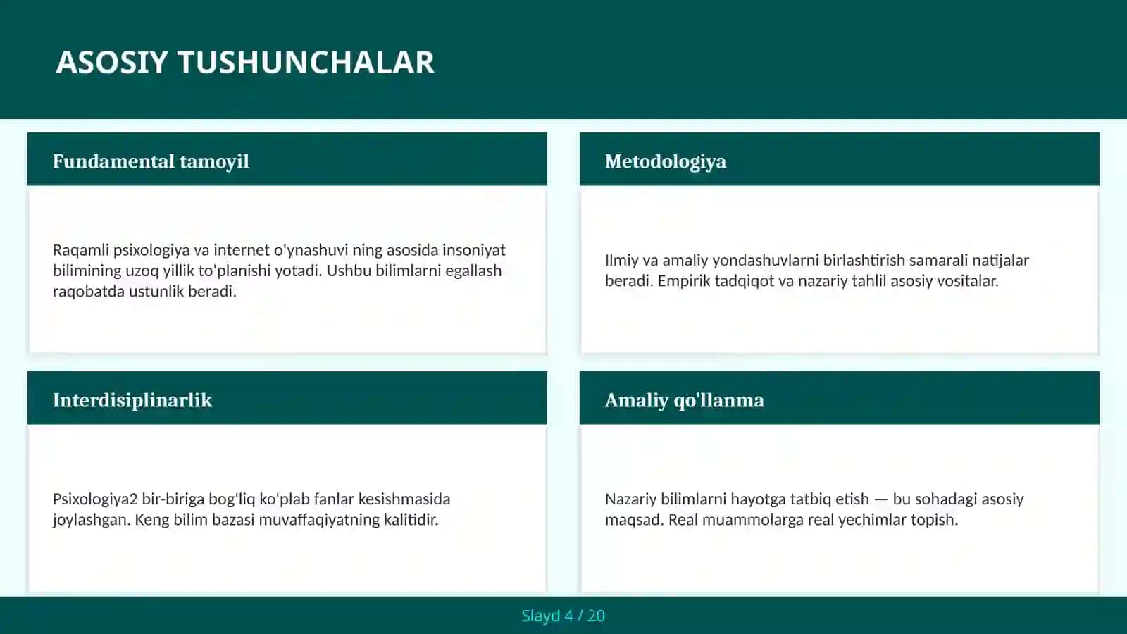 RAQAMLI PSIXOLOGIYA VA INTERNET O'YNASHUVI 4